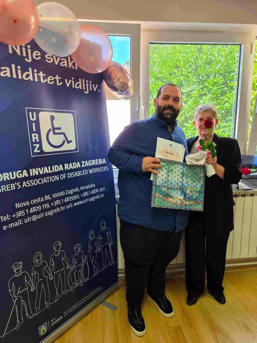 Hrvatskoj kući „Materina priča“ uručena zahvalnica Udruge invalida rada Zagreba